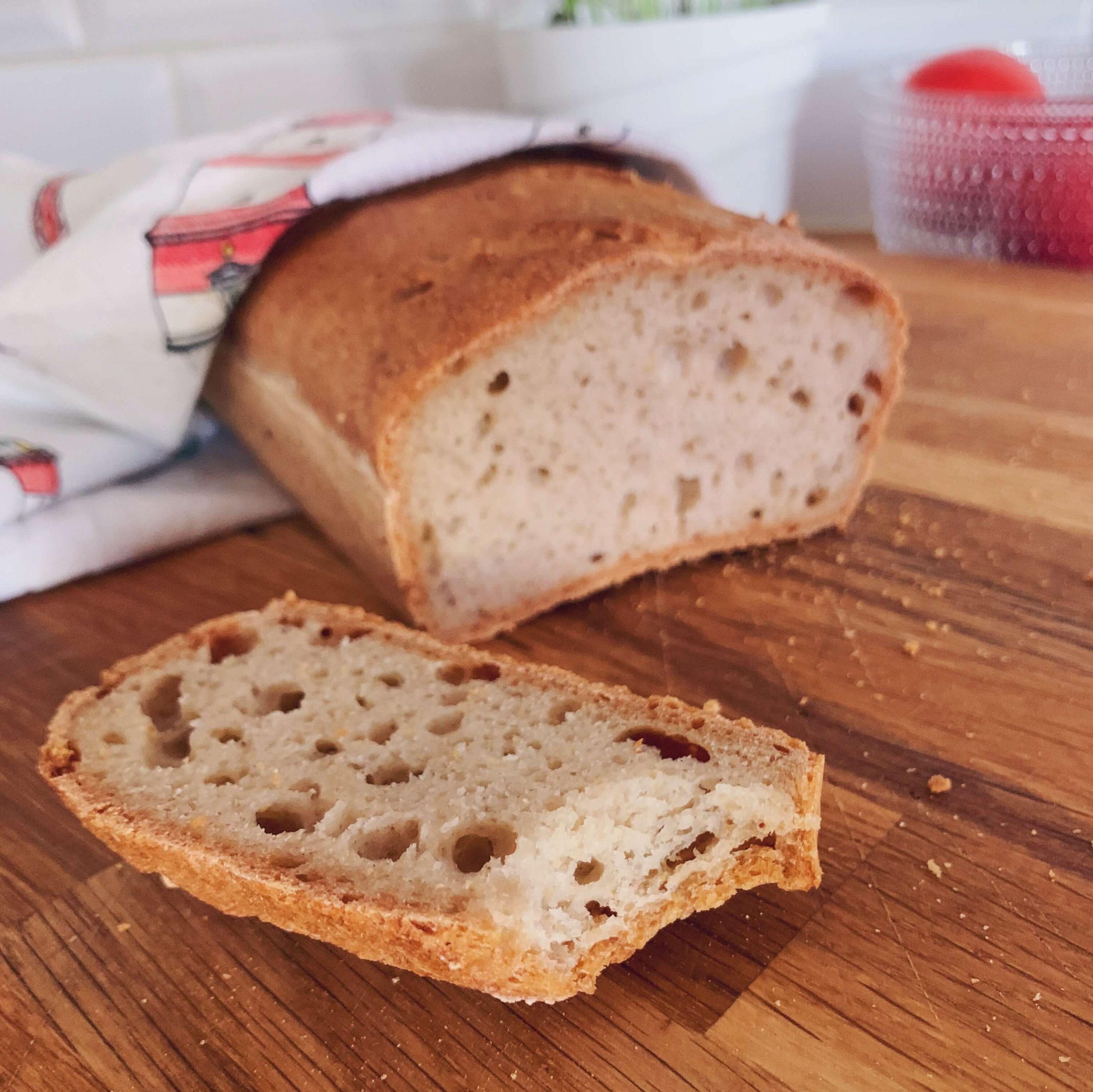 FODMAP leipä gluteeniton hapanjuurileipä